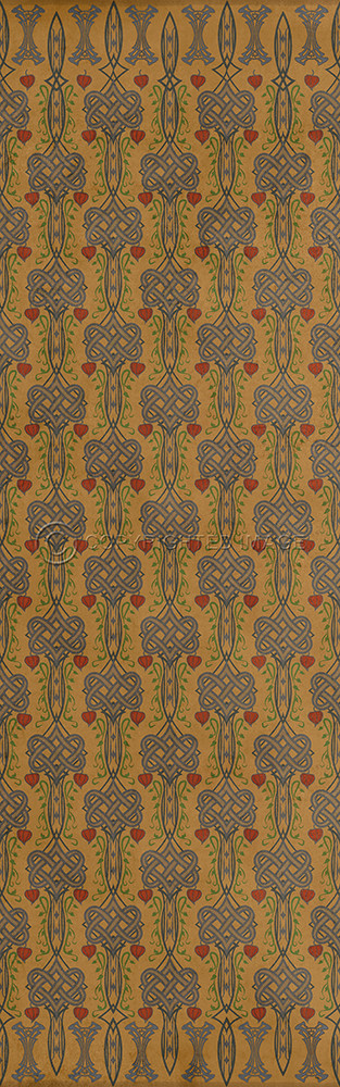 Lord Byron It Is the Hour - vinyl floor cloth sizes 24x77, 30x96, 26x83, 36x115