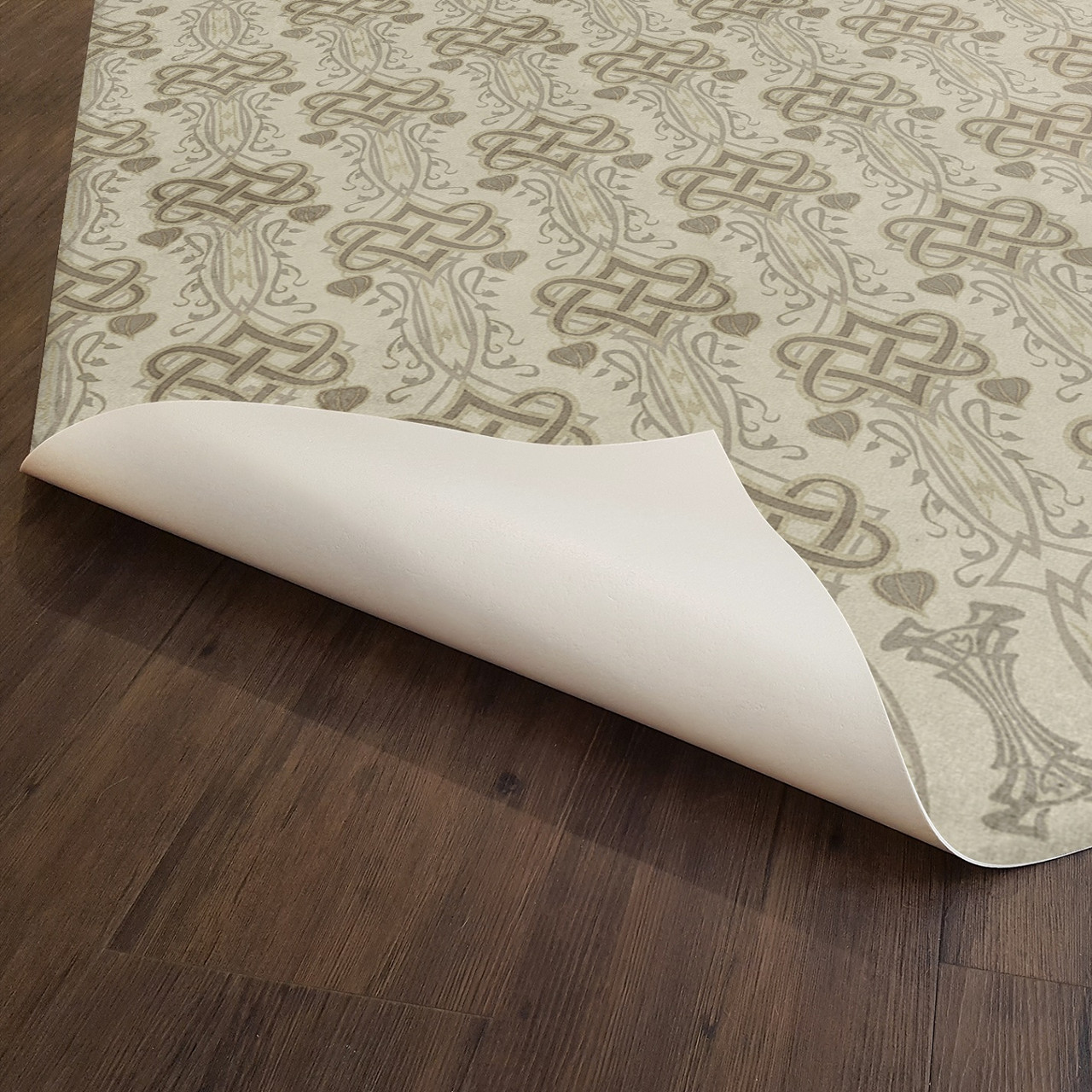 Lord Byron Lines Inscribed Upon a Skull - vinyl floor cloth underside 