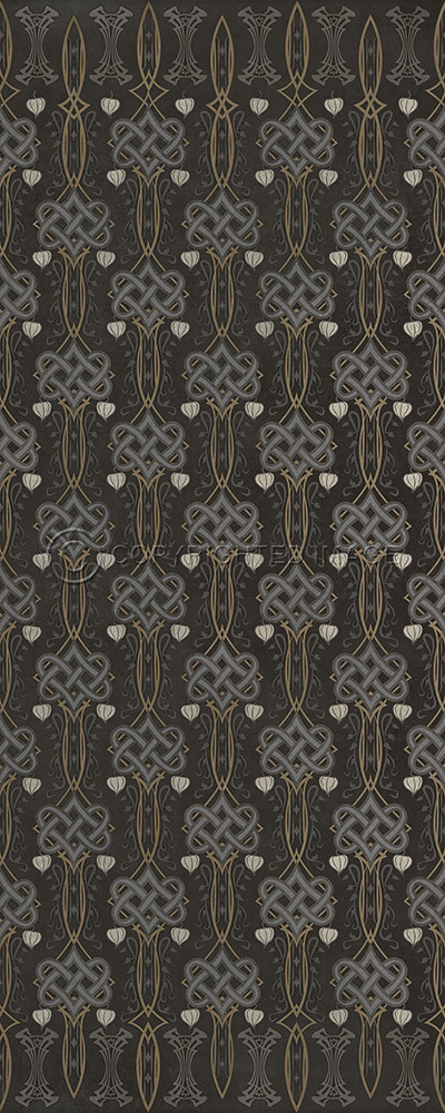 Lord Byron My Soul is Dark - vinyl floor cloth sizes 30x75, 36x90