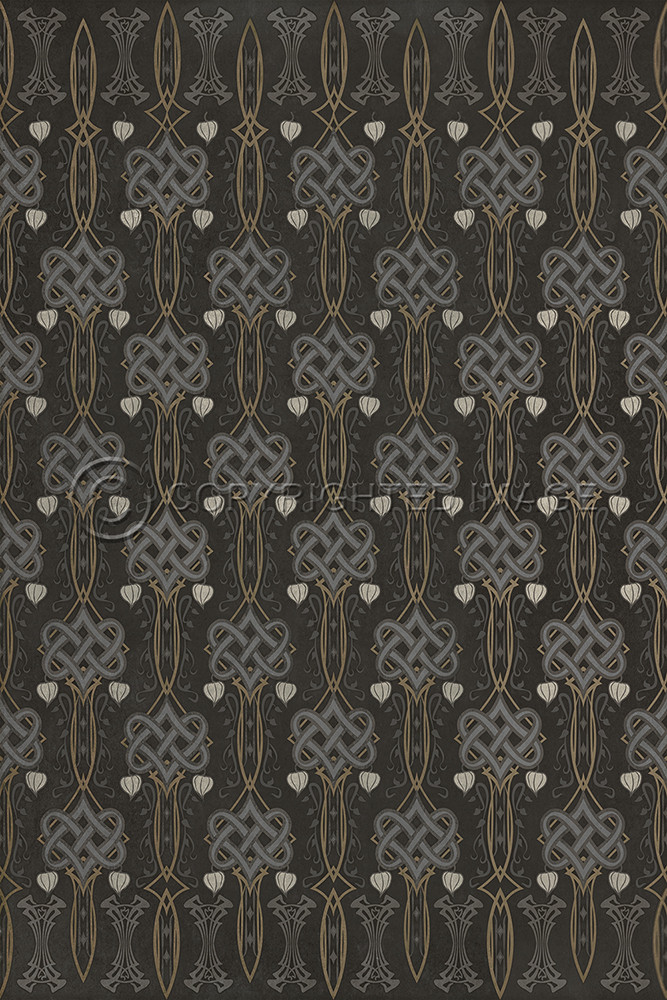 Lord Byron My Soul is Dark - vinyl floor cloth sizes 20x30, 24x36, 30x44, 38x56