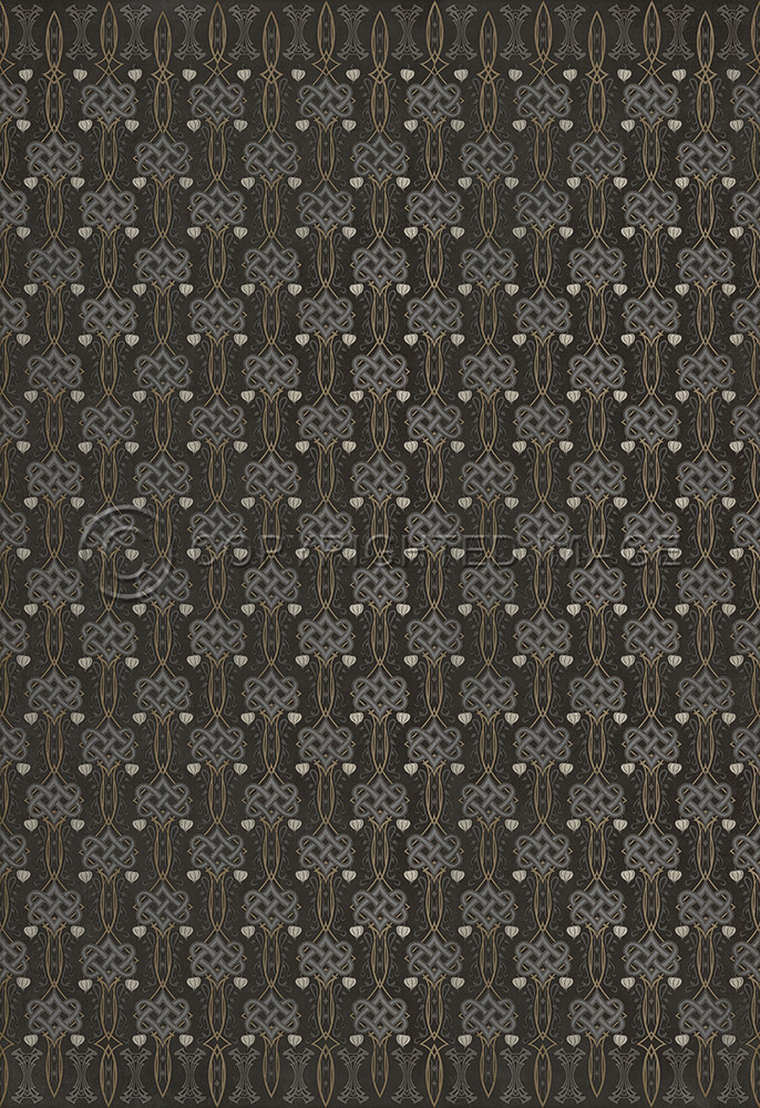 Lord Byron My Soul is Dark - vinyl floor cloth sizes 84x120, 96x140, 120x175