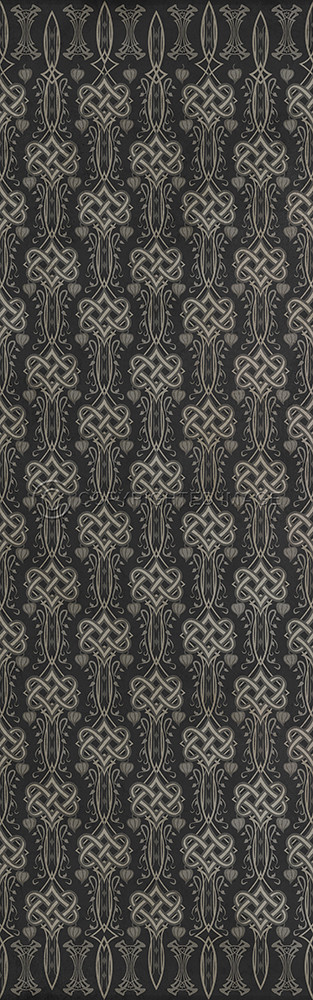 Lord Byron She Walks in Beauty - vinyl floor cloth sizes 24x77, 30x96, 26x83, 36x115