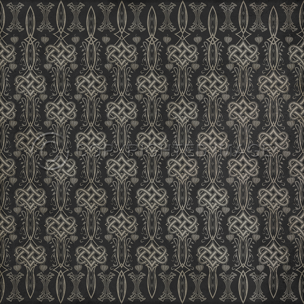 Lord Byron She Walks in Beauty - vinyl floor cloth sizes 60x60, 72x72