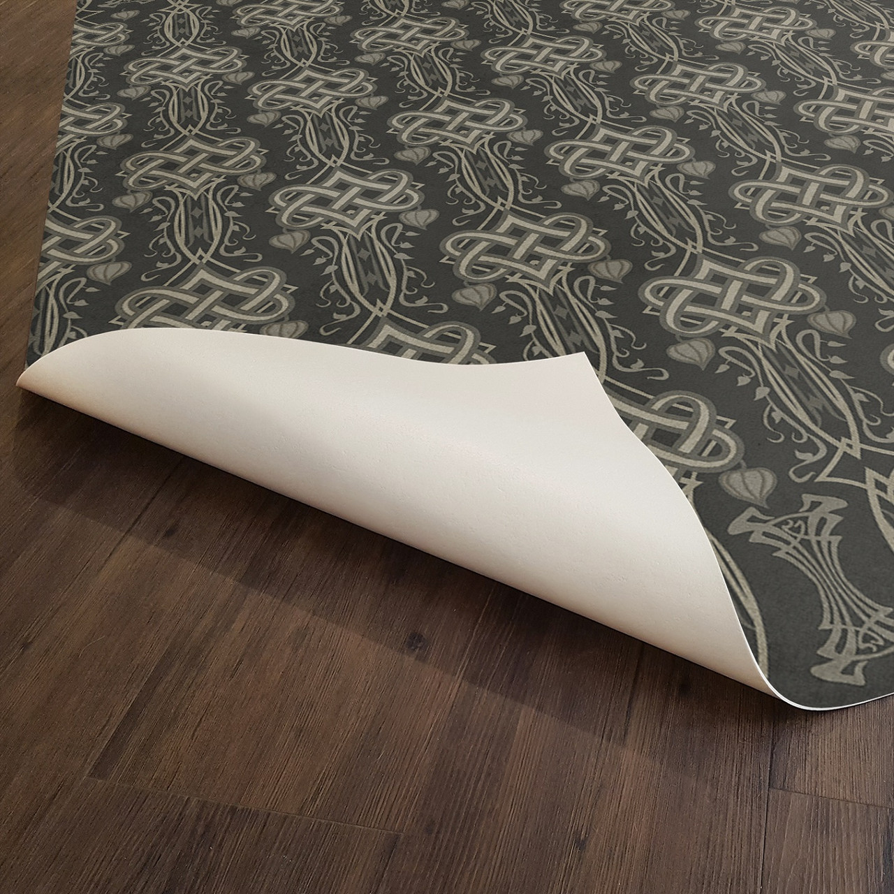 Lord Byron She Walks in Beauty - vinyl floor cloth underside 