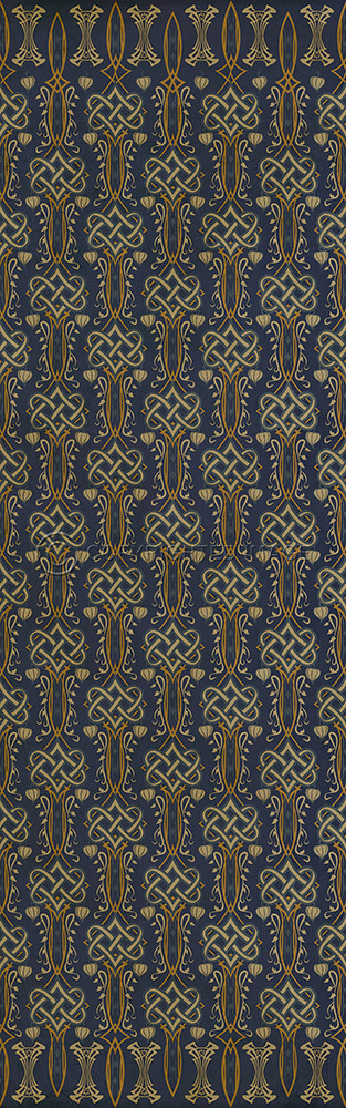 Lord Byron Stanzas for Music - vinyl floor cloth sizes 24x77, 30x96, 26x83, 36x115
