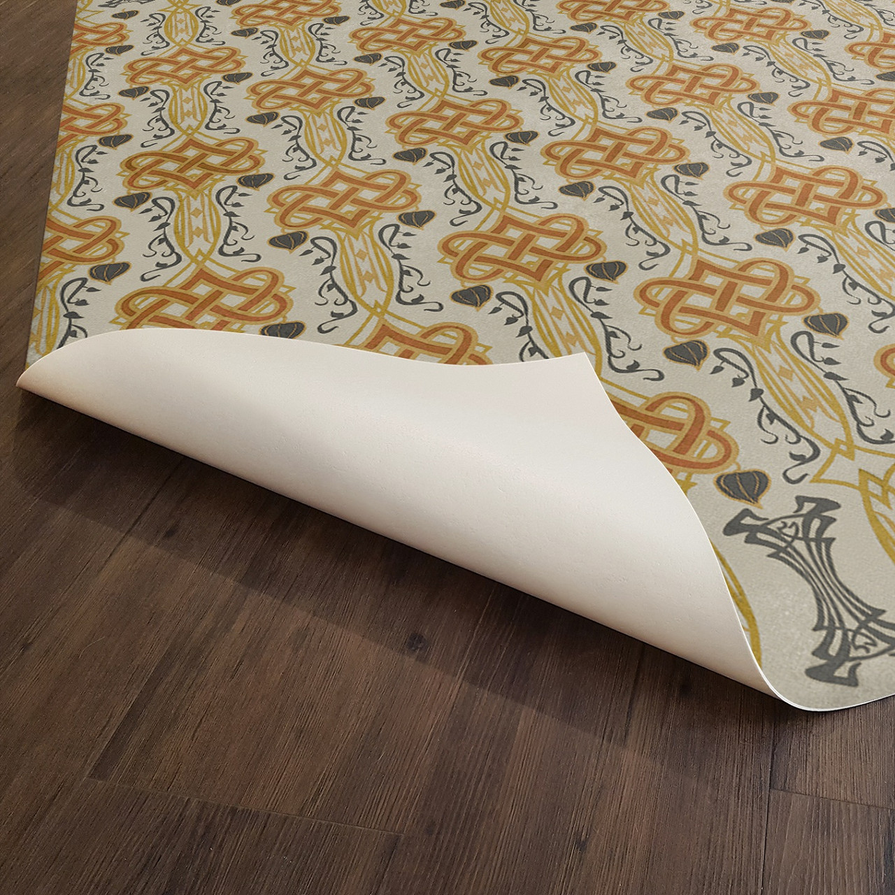 Lord Byron Sun of the Sleepless - vinyl floor cloth underside 