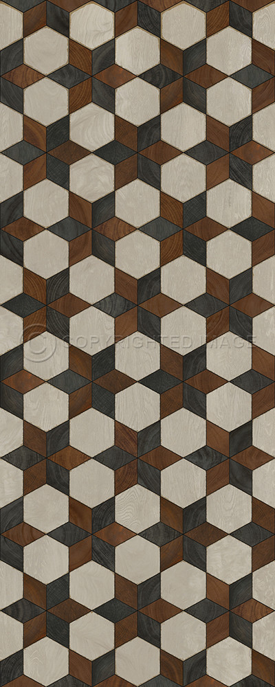 Illuminated Radio Star - vinyl floor cloth sizes 30x75, 36x90