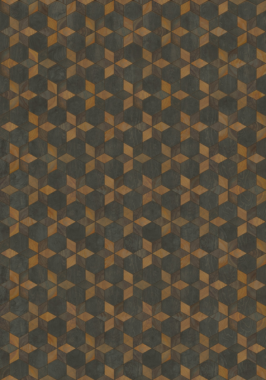 Illuminated Rock Star - vinyl floor cloth size 84x120