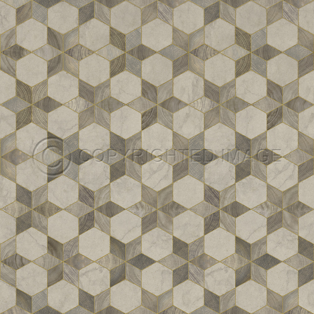 3Illuminated Starlight - vinyl floor cloth sizes 6x36, 48x48