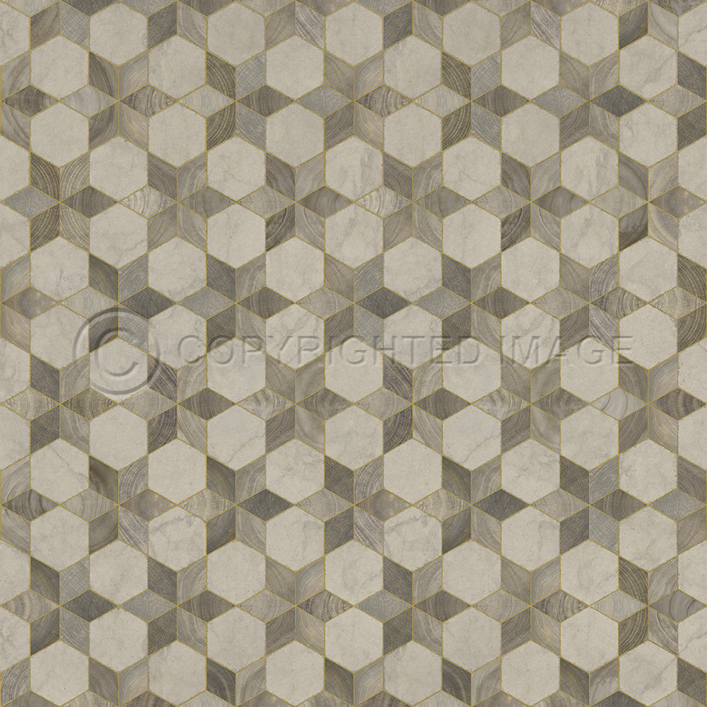 Illuminated Starlight - vinyl floor cloth sizes 60x60, 72x72