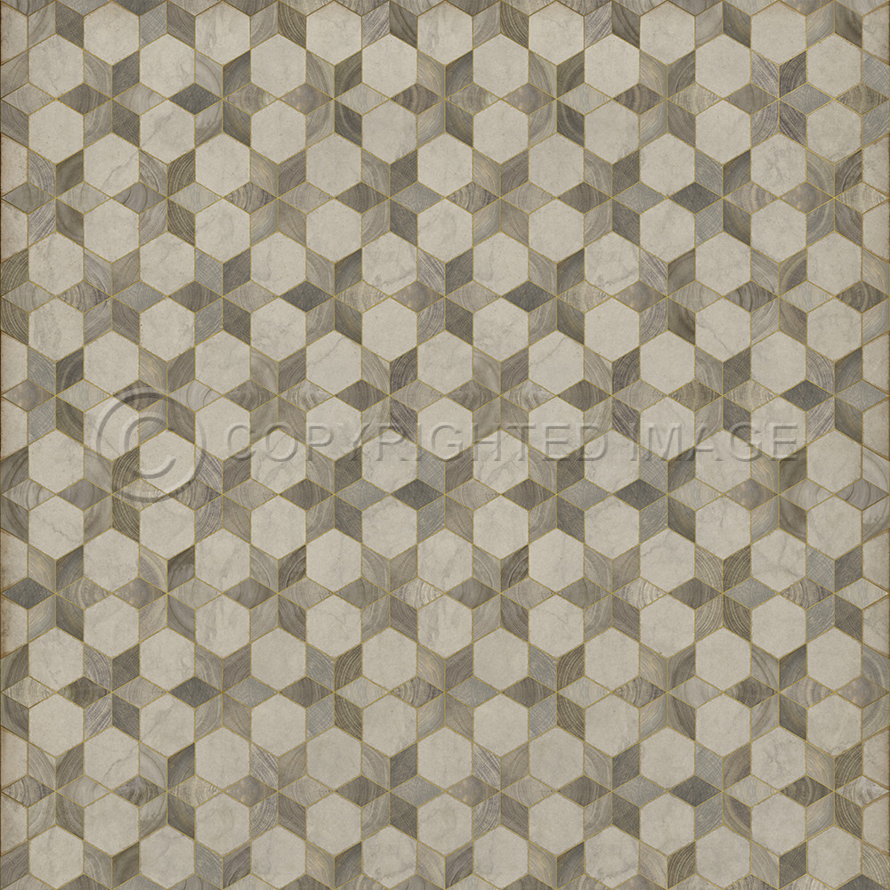 Illuminated Starlight - vinyl floor cloth sizes 96x96, 120x120