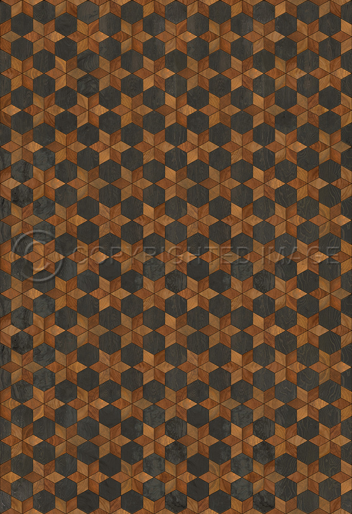 Illuminated The Prettiest Star - vinyl floor cloth sizes 96x140, 120x175