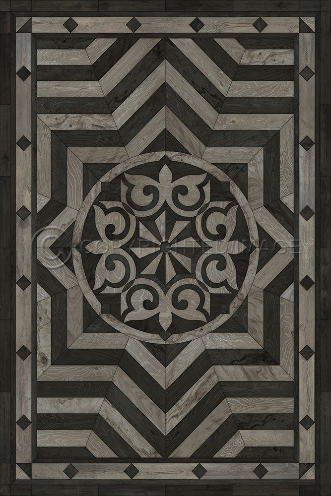 Caledonian Expect a Masterpiece - vinyl floor cloth, image for all rectangle sizes 