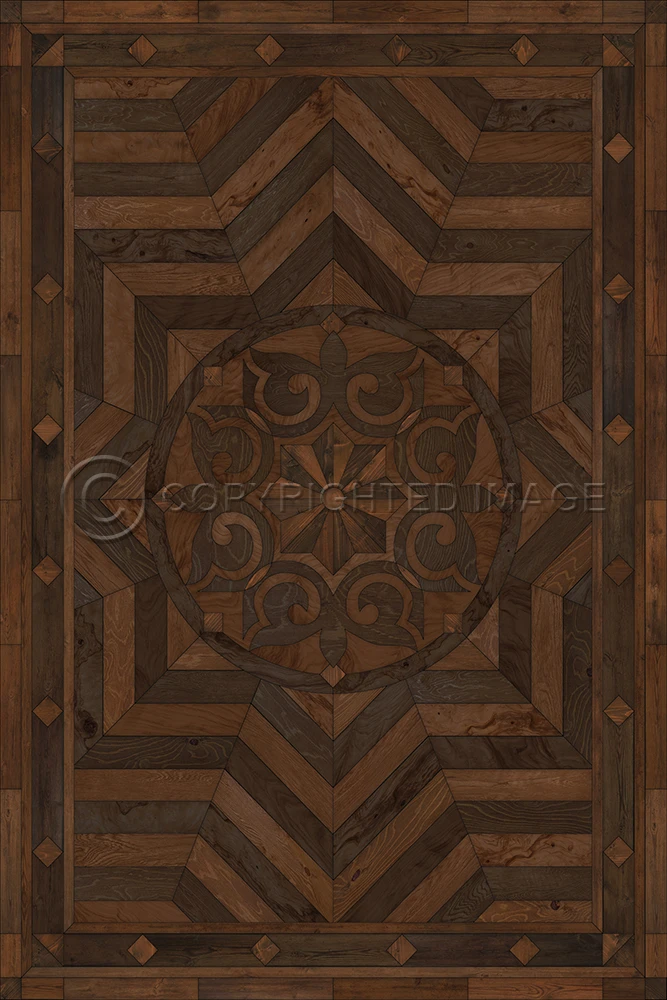 Caledonian In All the Details - vinyl floor cloth, image for all rectangle sizes