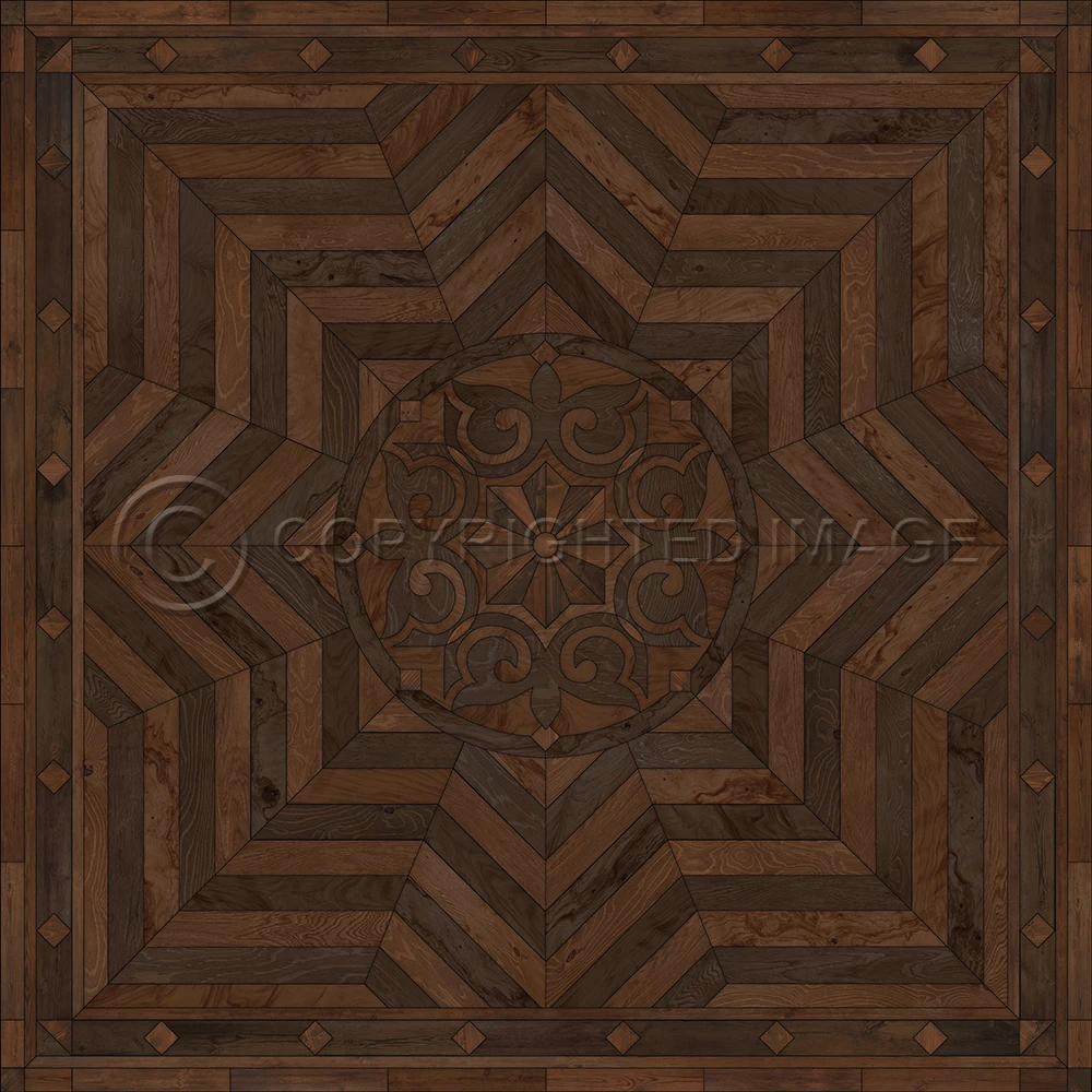 Caledonian In All the Details - vinyl floor cloth, image for all square sizes