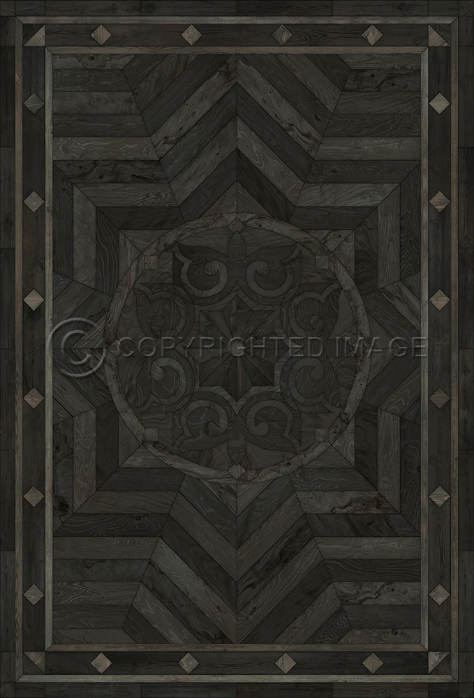 Caledonian What is Good and Strong - vinyl floor cloth, image for all rectangle sizes. 