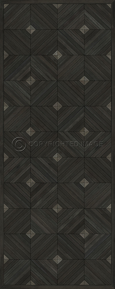 School of Thought A Product of the Master Mind - vinyl floor cloth sizes 30x75, 36x90