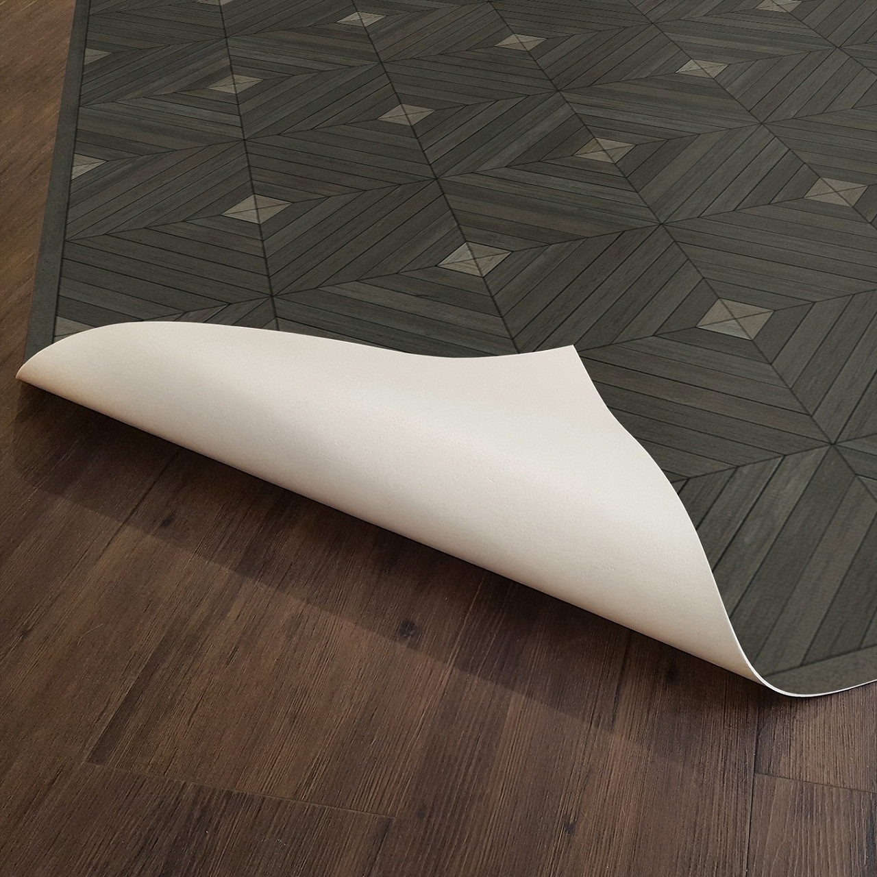 School of Thought A Product of the Master Mind - vinyl floor cloth underside 