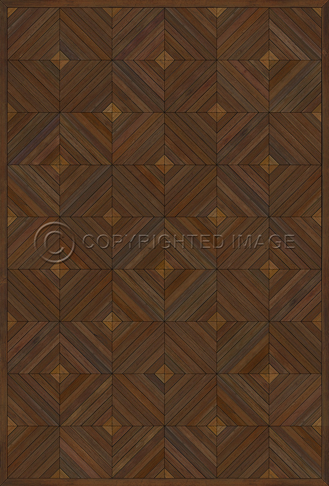 School of Thought A Proper Study - vinyl floor cloth sizes 20x30, 24x36, 30x44, 38x56