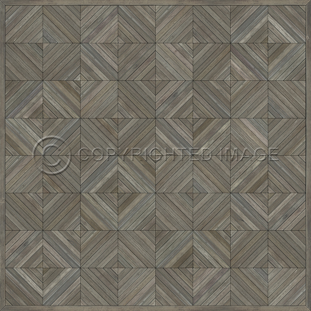 School of Thought Applying Thought - vinyl floor cloth sizes 60x60, 72x72