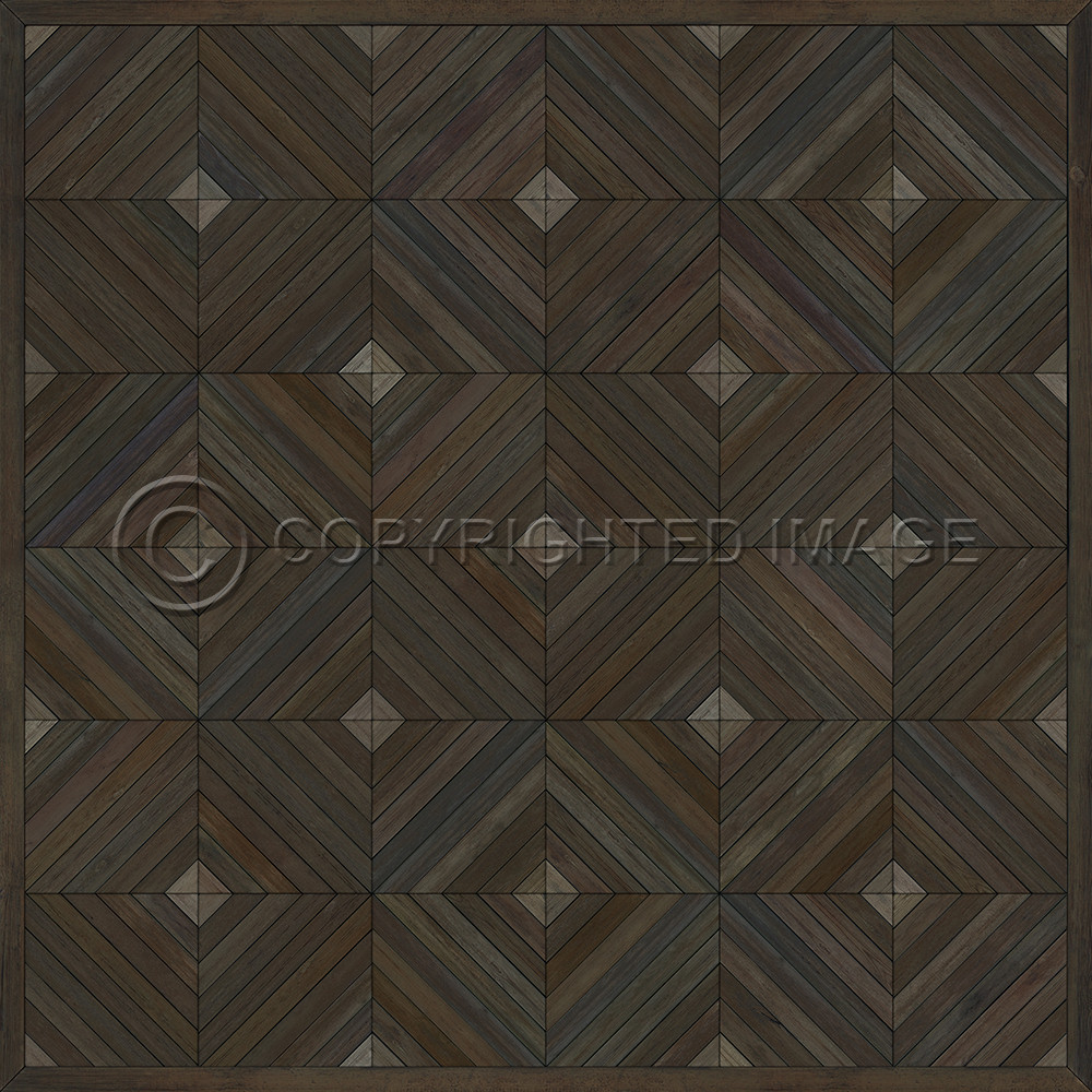 School of Thought Close Your Eyes and Think - vinyl floor cloth sizes 36x36, 48x48