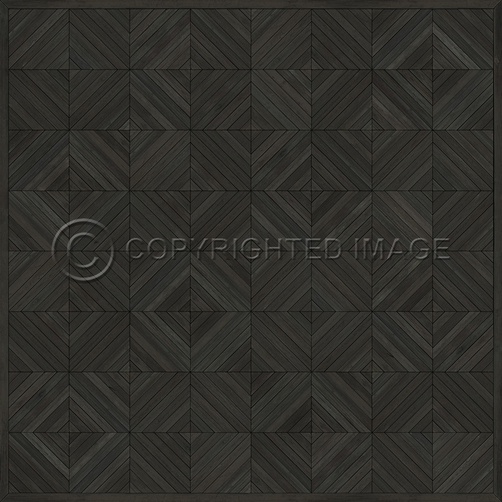 School of Thought Hold That Thought - vinyl floor cloth sizes 60x60, 72x72