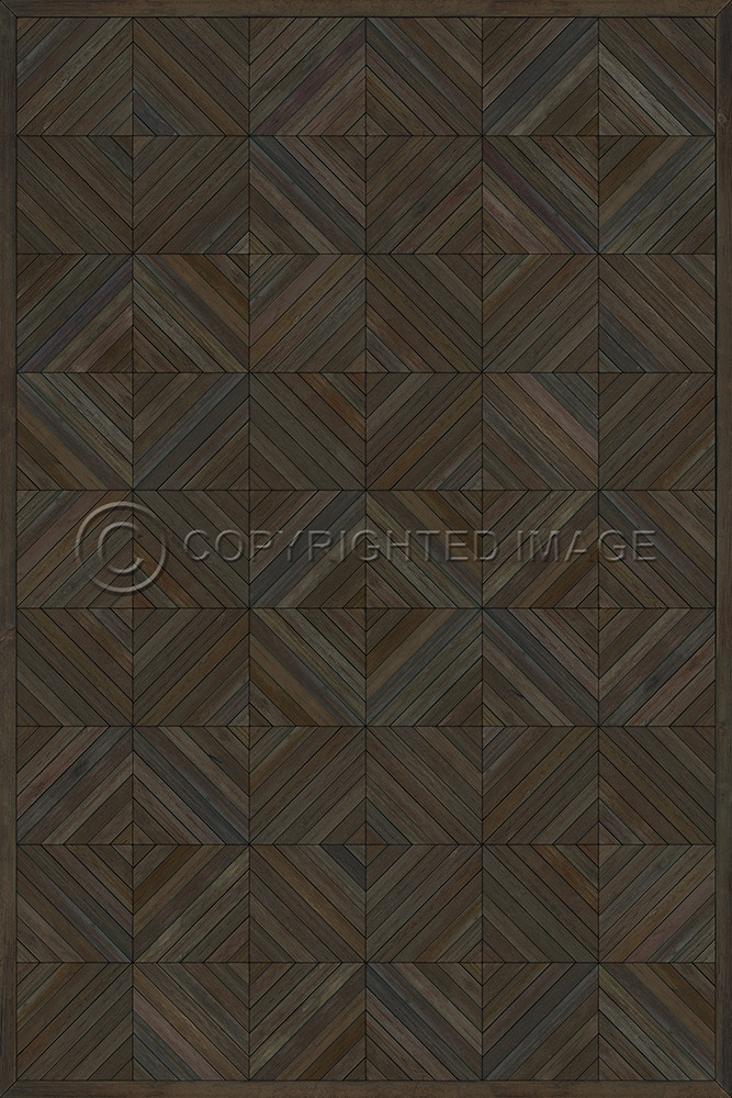 School of Thought So to Speak - vinyl floor cloth sizes 20x30, 24x36, 30x44, 38x56
