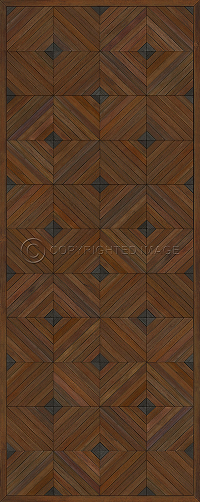 School of Thought The Master of My Fate - vinyl floor cloth sizes 30x75, 36x90