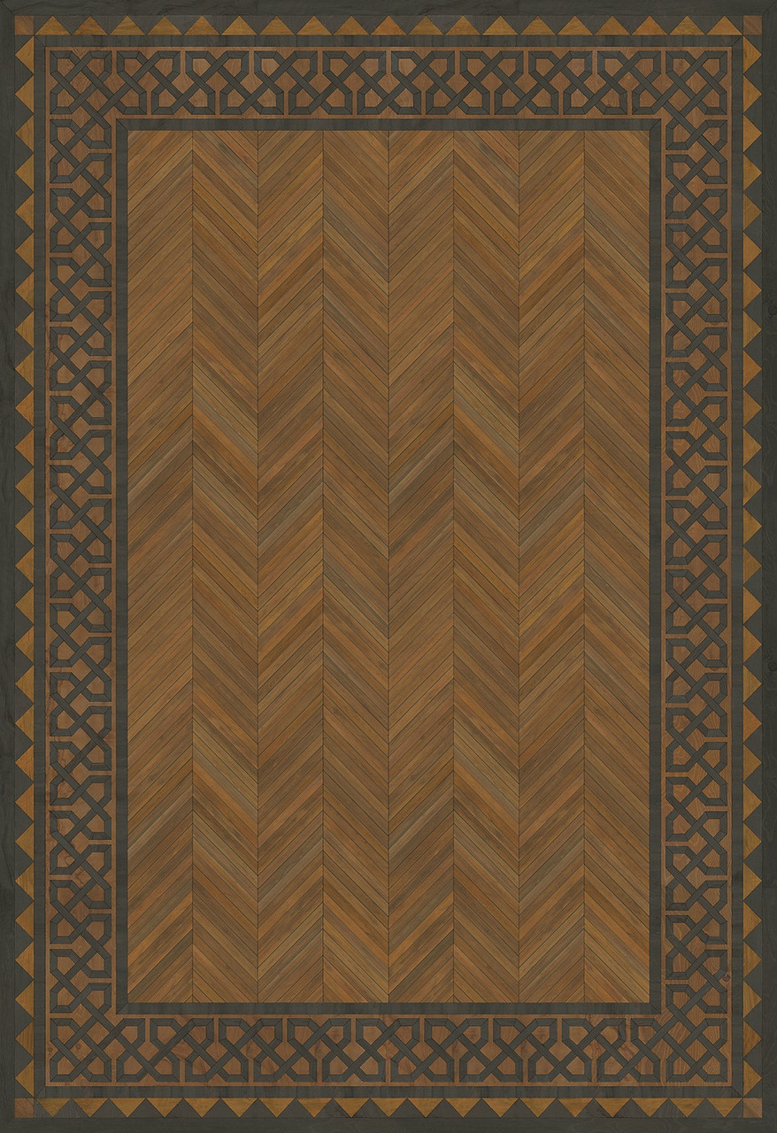 University Cambridge - vinyl floor cloth sizes 84x120, 96x140, 120x175