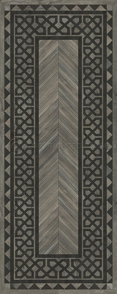 University Columbia - vinyl floor cloth sizes 36x90, 30x75