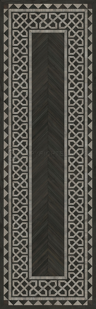 University Duke - vinyl floor cloth sizes 24x77, 30x96, 26x83, 36x115