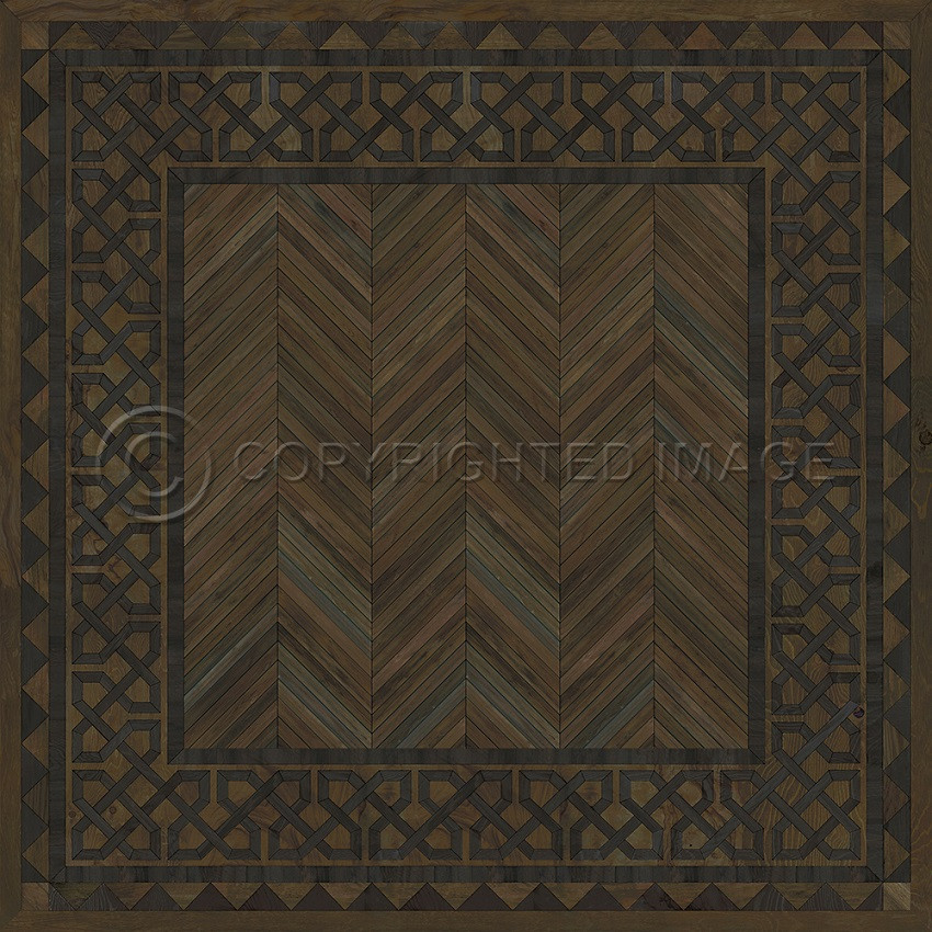 University Princeton - vinyl floor cloth sizes 60x60, 72x72