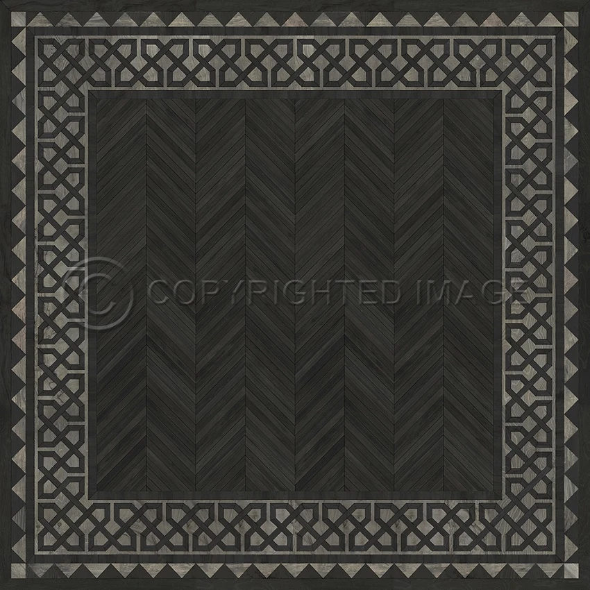 University Wellington - vinyl floor cloth sizes 84x84, 96x96, 120x120