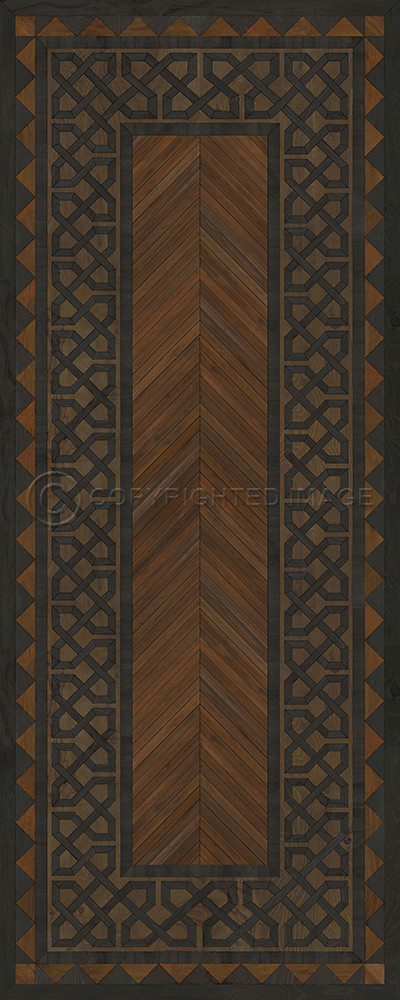 University Wharton - vinyl floor cloth sizes 36x90, 30x75