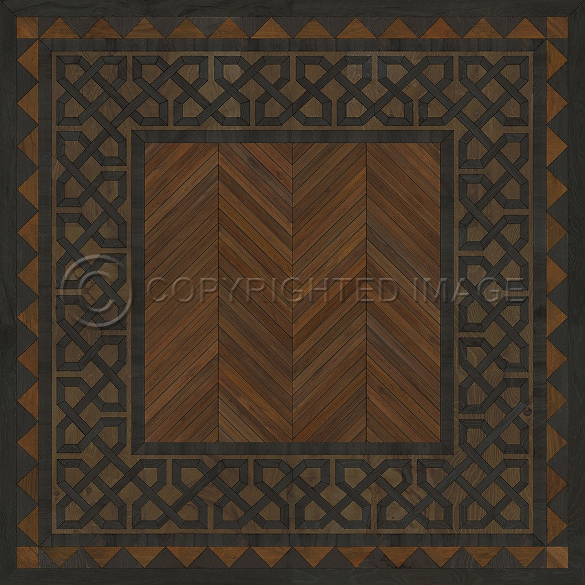 University Wharton - vinyl floor cloth sizes 36x36, 48x48