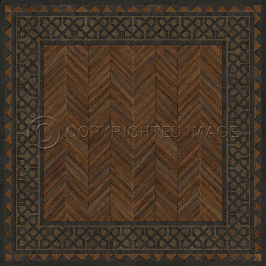University Wharton - vinyl floor cloth sizes 84x84, 96x96, 120x120