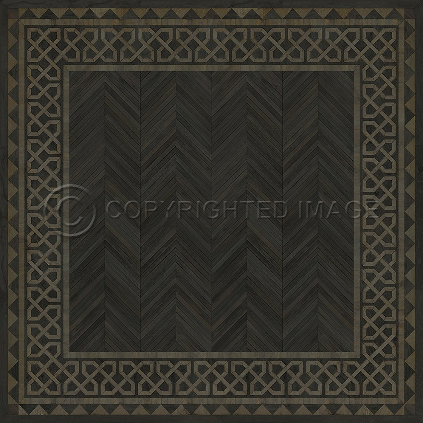 University Yale - vinyl floor cloth sizes 84x84, 96x96, 120x120