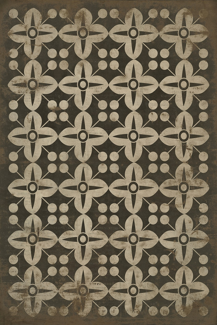 Pattern 3 There's no Place Like Home - vinyl floor cloth sizes 20x30, 24x36, 30x44, 38x56, 52x76, 70x102