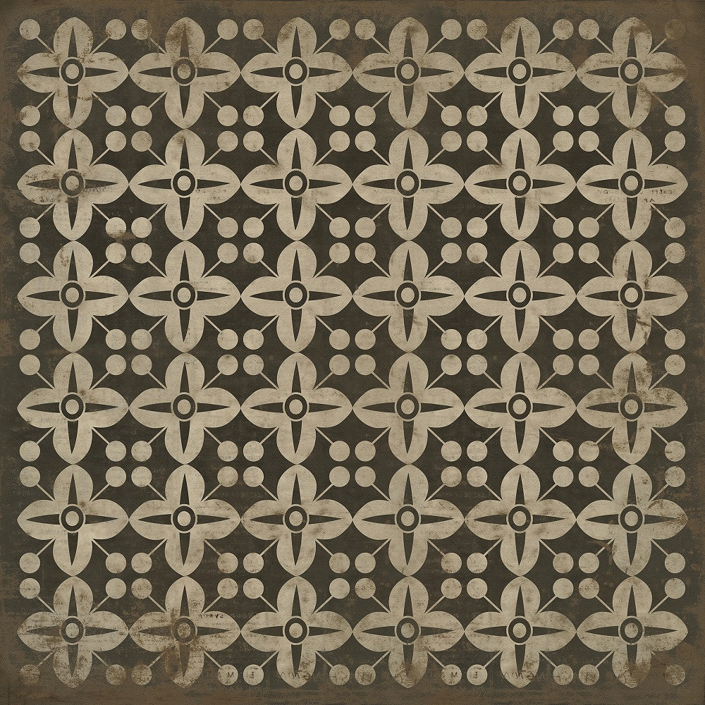 Pattern 3 There's no Place Like Home - vinyl floor cloth sizes 60x60, 72x72