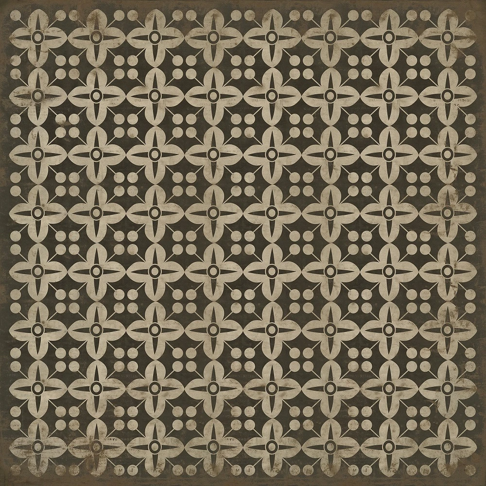 Classic Pattern 3 There's no Place Like Home - vinyl floor cloth sizes 84x84, 96x96, 120x120