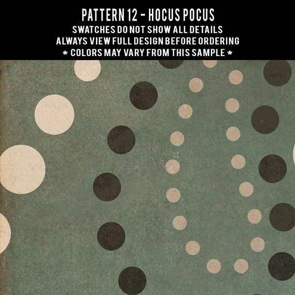 Classic Pattern 12 Hocus Pocus - vinyl floor cloth swatch sample