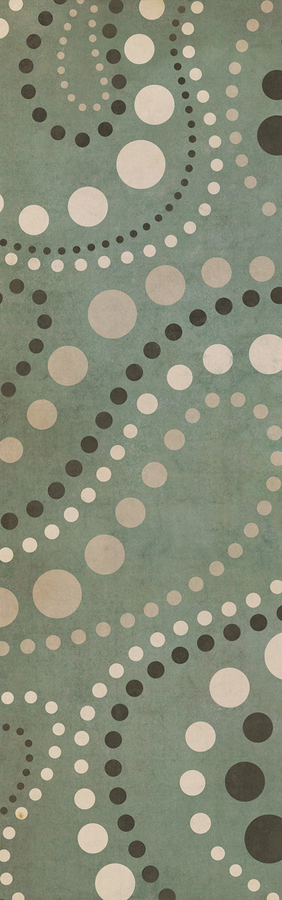 Classic Pattern 12 Hocus Pocus - vinyl floor cloth sizes 26x83, 36x115