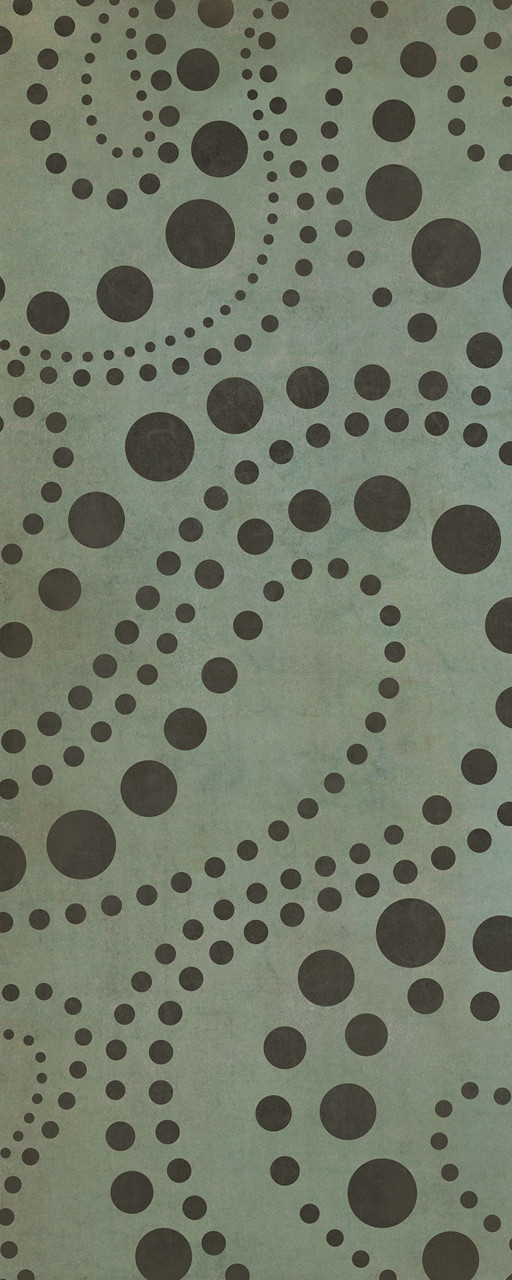 Classic Pattern 12 Molecular Madness - vinyl floor cloth sizes 30x75, 36x90