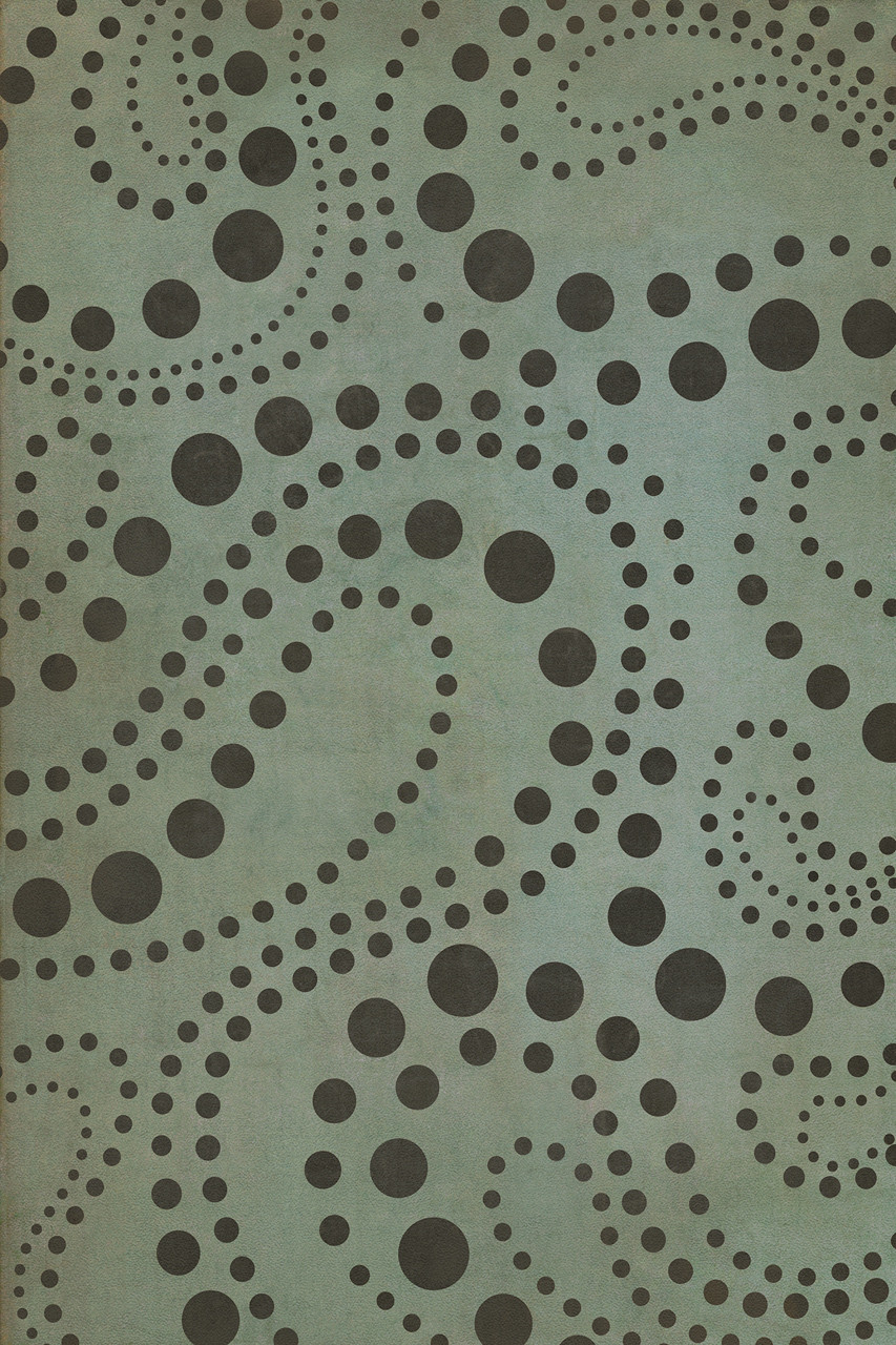 Classic Pattern 12 Molecular Madness - vinyl floor cloth all rectangle sizes.