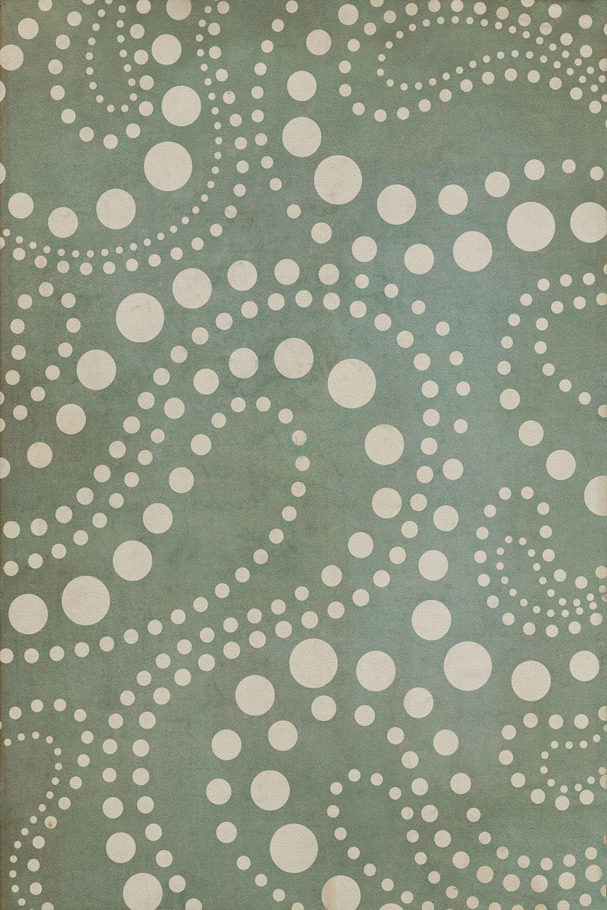 Classic Pattern 12 Out of the Blue - vinyl floor cloth all rectangle sizes 