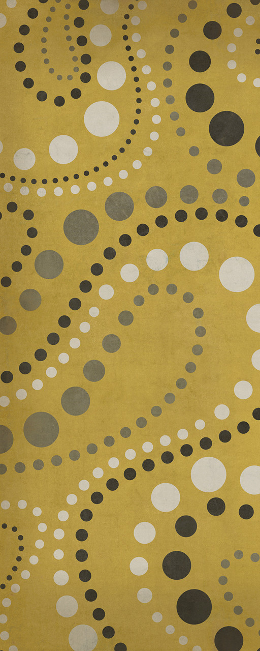 Classic Pattern 12 Spaced Out - vinyl floor cloth sizes 30x75, 36x90