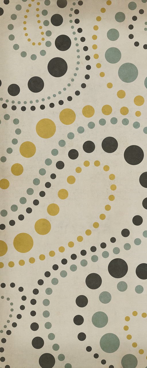 Pattern 12 Shape of Things to Come - vinyl floor cloth sizes 30x75, 36x90