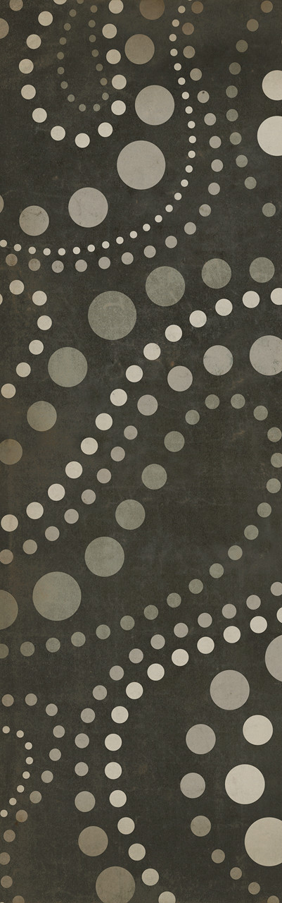 Pattern 12 The Time Traveler - vinyl floor cloth sizes 26x83, 36x115