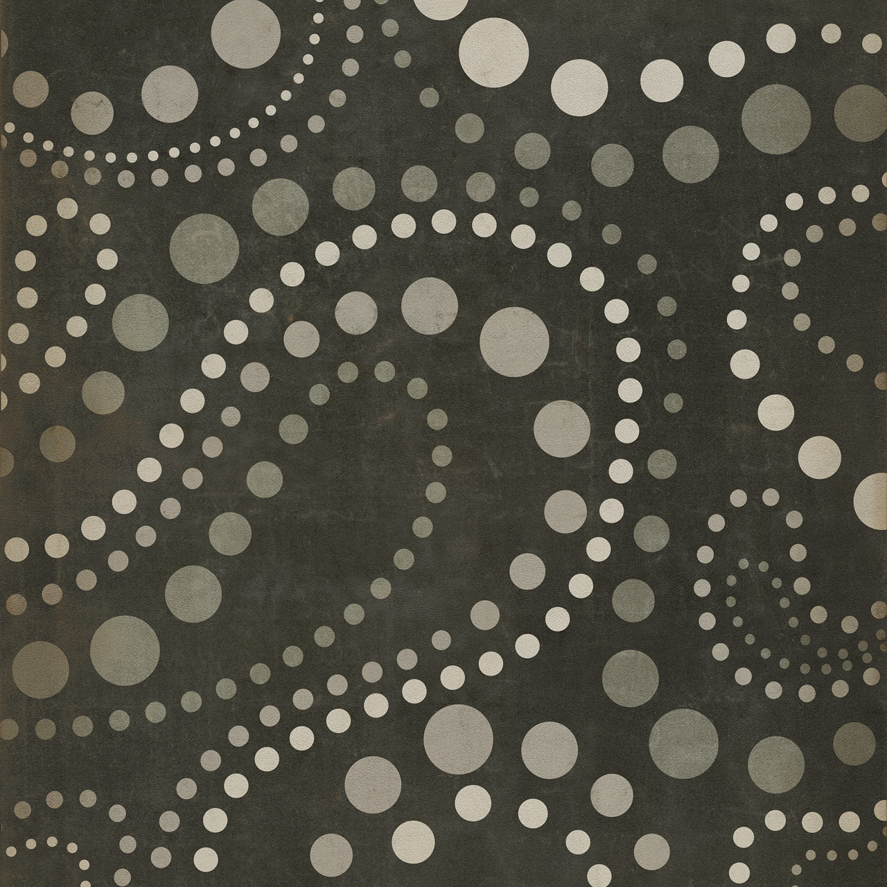 Pattern 12 The Time Traveler - vinyl floor cloth square sizes