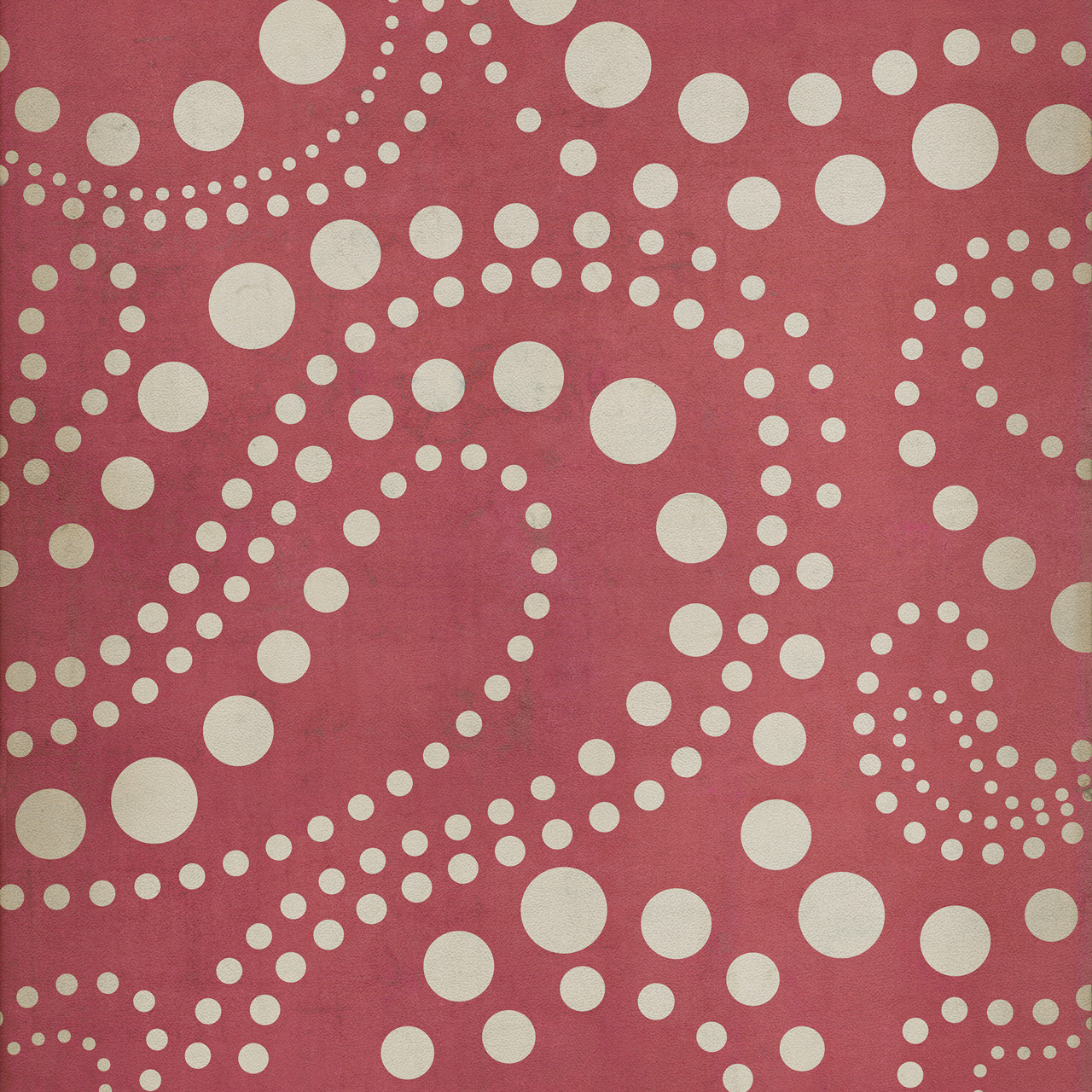 Classic Pattern 12 Tickled Pink - vinyl floor cloth square sizes